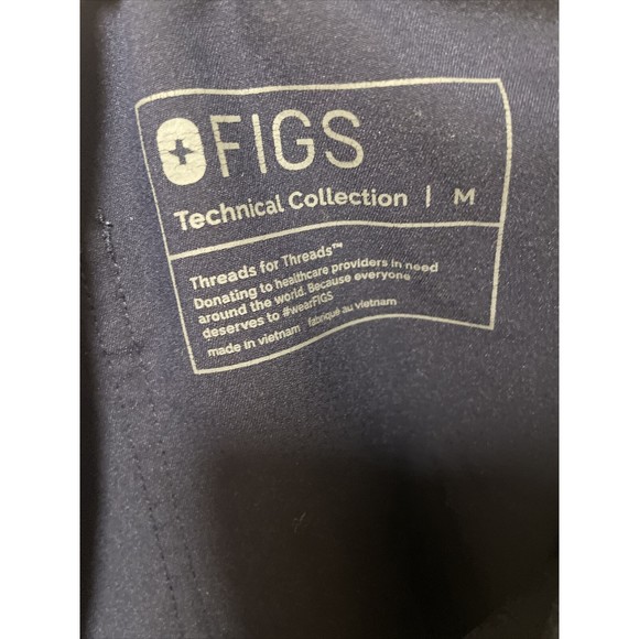Figs Women's Technical Collection Scrubs Pants Dark Blue Size M - Picture 11 of 13